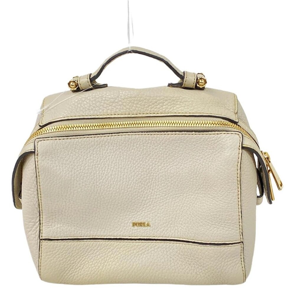 FURLA - Light gray Leather Handbag